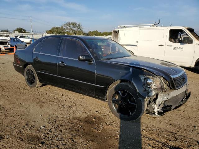 JTHBN36F040172248 - 2004 LEXUS LS 430 BLACK photo 4