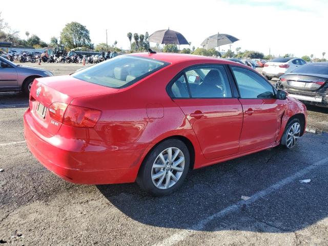 3VWDP7AJ6CM305580 - 2012 VOLKSWAGEN JETTA SE RED photo 3