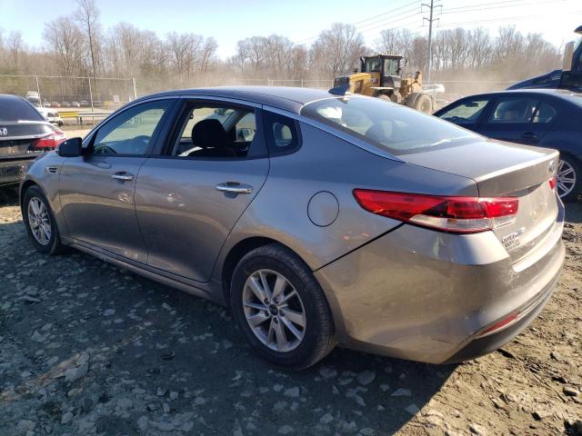 5XXGT4L39GG092737 - 2016 KIA OPTIMA LX SILVER photo 2