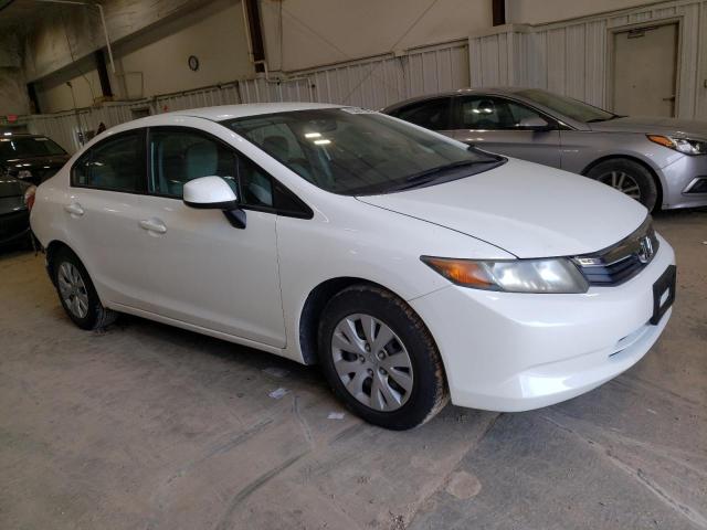 19XFB2F50CE108178 - 2012 HONDA CIVIC LX WHITE photo 4