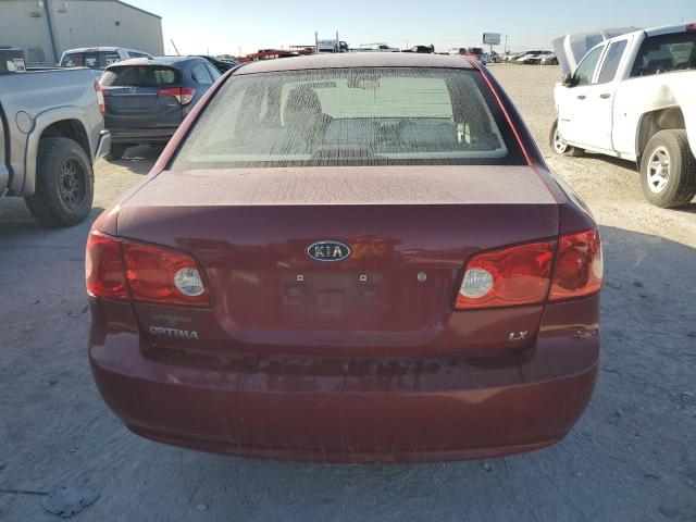 KNAGE123X75089910 - 2007 KIA OPTIMA LX RED photo 6