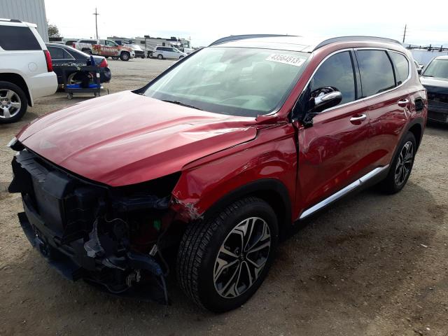 5NMS53AA8KH067385 - 2019 HYUNDAI SANTA FE LIMITED RED photo 1