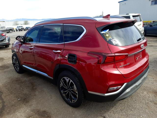 5NMS53AA8KH067385 - 2019 HYUNDAI SANTA FE LIMITED RED photo 2