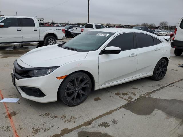 19XFC2F88LE007395 - 2020 HONDA CIVIC SPORT WHITE photo 1