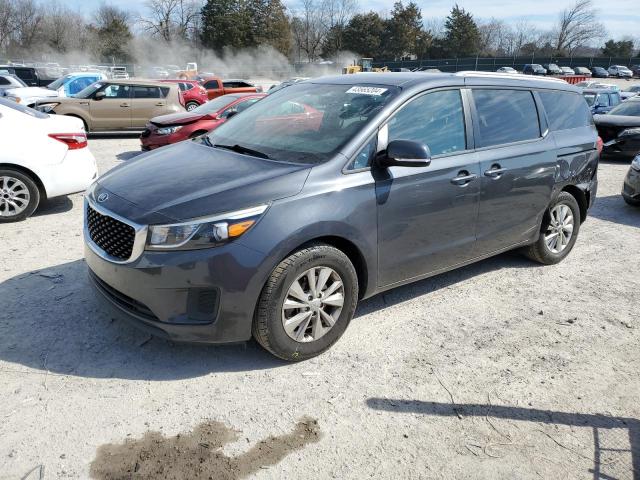 KNDMB5C19H6324683 - 2017 KIA SEDONA LX GRAY photo 1