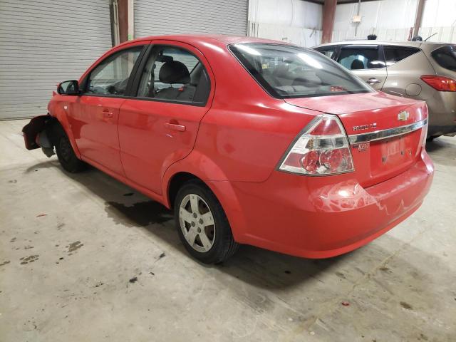 KL1TD56688B270403 - 2008 CHEVROLET AVEO BASE RED photo 2