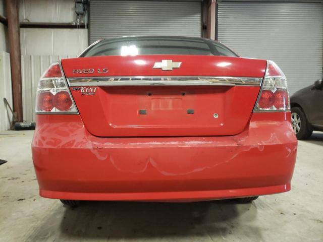 KL1TD56688B270403 - 2008 CHEVROLET AVEO BASE RED photo 6