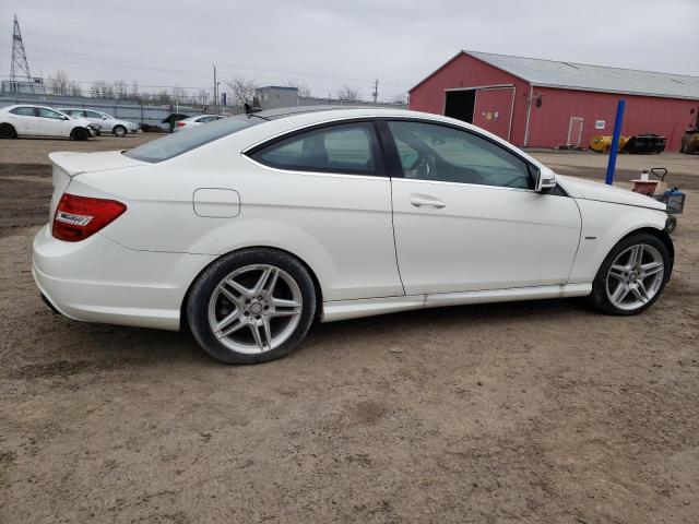 WDDGJ5HB5CF816899 - 2012 MERCEDES-BENZ C 350 WHITE photo 3