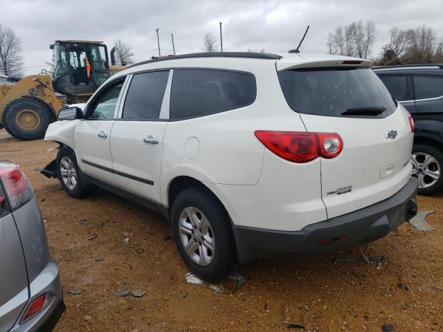 1GNKVFED0CJ405211 - 2012 CHEVROLET TRAVERSE LS WHITE photo 2