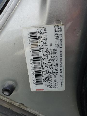 JT6HF10U4Y0154644 - 2000 LEXUS RX 300 SILVER photo 12