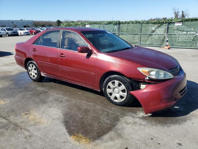 4T1BE32K32U012631 - 2002 TOYOTA CAMRY LE BURGUNDY photo 4