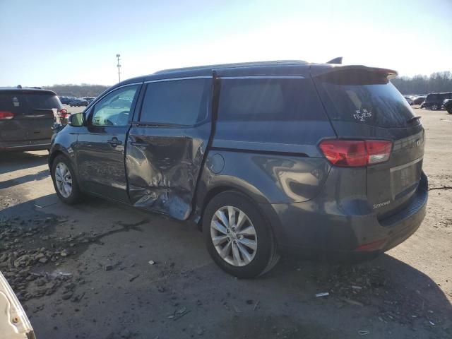 KNDMC5C12F6048082 - 2015 KIA SEDONA EX GRAY photo 2