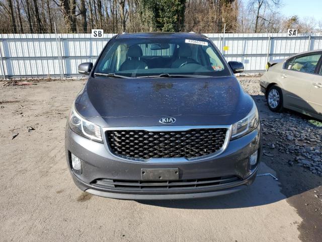 KNDMC5C12F6048082 - 2015 KIA SEDONA EX GRAY photo 5