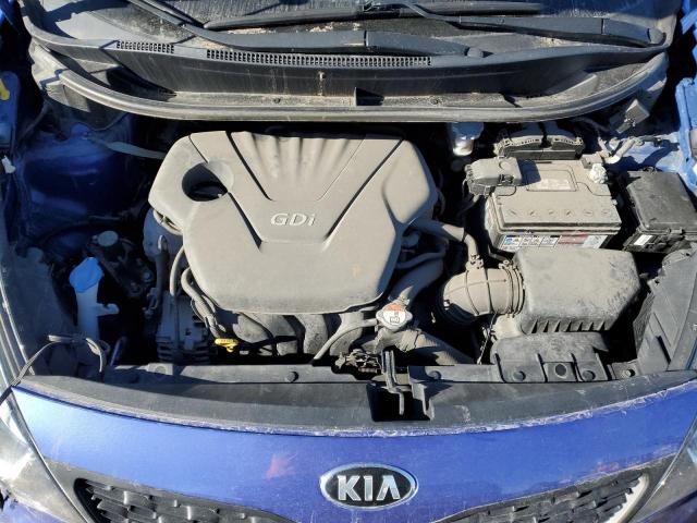 KNADM4A33D6317650 - 2013 KIA RIO LX BLUE photo 11