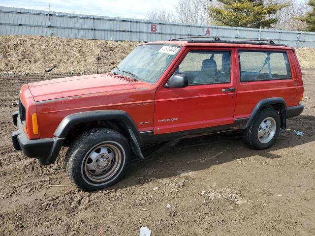 1J4FF27P3YL128325 - 2000 JEEP CHEROKEE SE RED photo 1