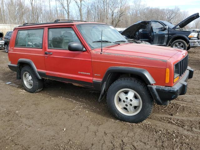 1J4FF27P3YL128325 - 2000 JEEP CHEROKEE SE RED photo 4