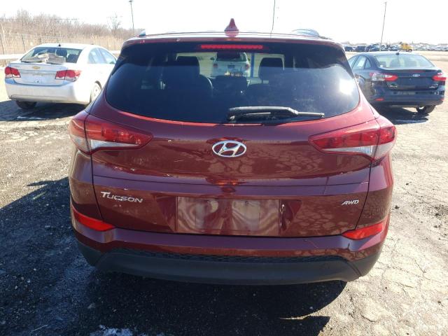 KM8J3CA47JU819124 - 2018 HYUNDAI TUCSON SEL RED photo 6