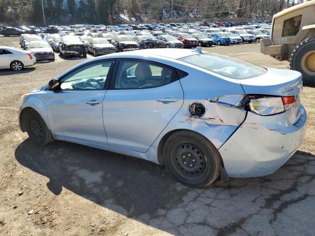 KMHDH4AE0CU497846 - 2012 HYUNDAI ELANTRA GLS BLUE photo 2