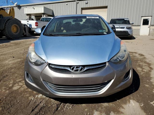 KMHDH4AE0CU497846 - 2012 HYUNDAI ELANTRA GLS BLUE photo 5