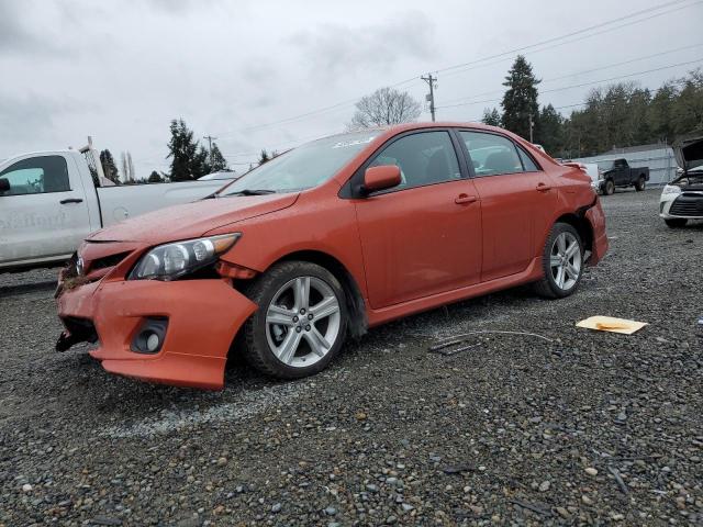 2T1BU4EE2DC088716 - 2013 TOYOTA COROLLA BASE ORANGE photo 1
