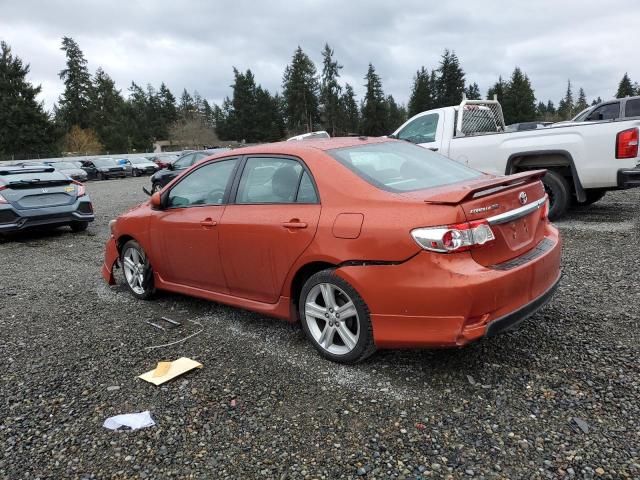 2T1BU4EE2DC088716 - 2013 TOYOTA COROLLA BASE ORANGE photo 2