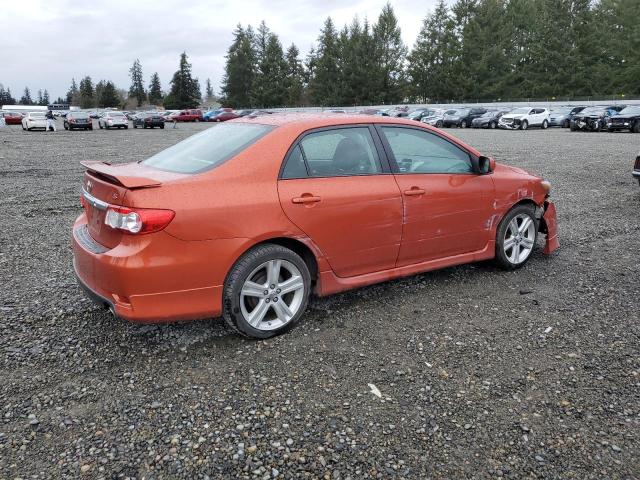 2T1BU4EE2DC088716 - 2013 TOYOTA COROLLA BASE ORANGE photo 3