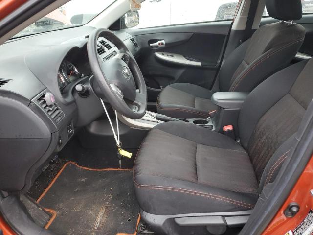 2T1BU4EE2DC088716 - 2013 TOYOTA COROLLA BASE ORANGE photo 7