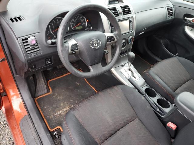 2T1BU4EE2DC088716 - 2013 TOYOTA COROLLA BASE ORANGE photo 8