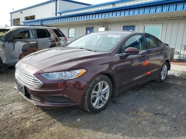 3FA6P0H73JR142941 - 2018 FORD FUSION SE BURGUNDY photo 1