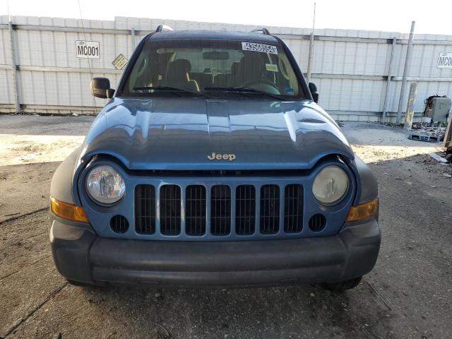 1J4GL48K66W279599 - 2006 JEEP LIBERTY SPORT BLUE photo 5