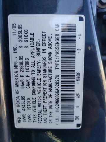 1HGCM66866A020274 - 2006 HONDA ACCORD EX GRAY photo 13