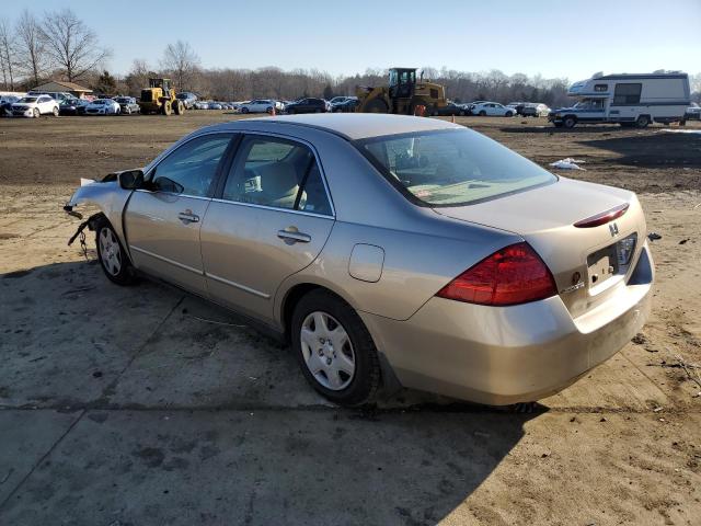 1HGCM56457A002910 - 2007 HONDA ACCORD LX TAN photo 2