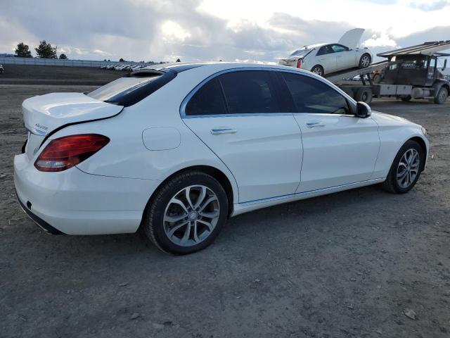 55SWF4KB8GU176237 - 2016 MERCEDES-BENZ C 300 4MATIC WHITE photo 3