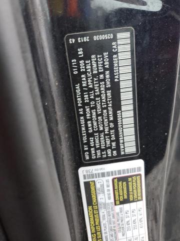 WVWFW8AH4DV005058 - 2013 VOLKSWAGEN EOS LUX 黑色 照片 12