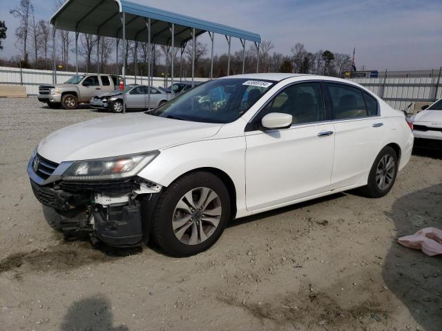 JHMCR2F3XDC000154 - 2013 HONDA ACCORD LX WHITE photo 1