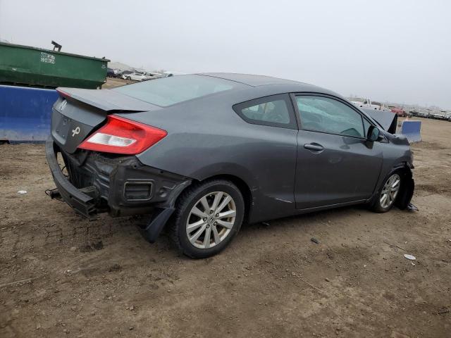 2HGFG3B10CH518964 - 2012 HONDA CIVIC EXL ნაცრისფერი ფოტო 3