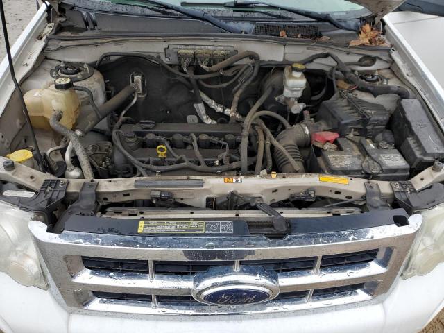 1FMCU03789KA42780 - 2009 FORD ESCAPE XLT WHITE photo 11