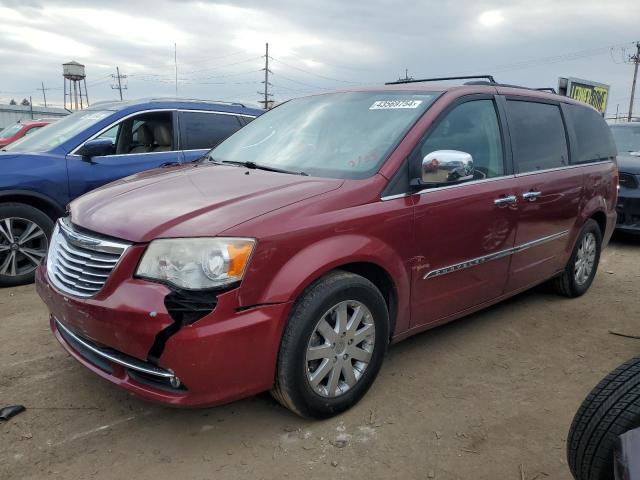 2C4RC1CG5CR412650 - 2012 CHRYSLER TOWN & COU TOURING L BURGUNDY photo 1