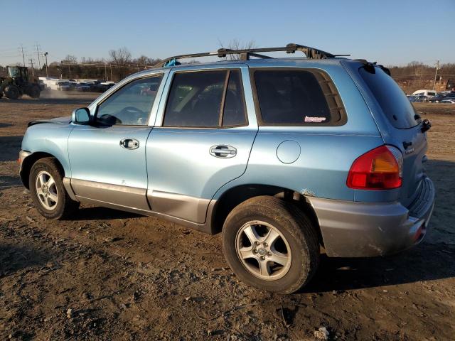 KM8SC73E74U726268 - 2004 HYUNDAI SANTA FE GLS BLUE photo 2