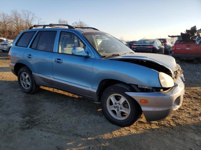 KM8SC73E74U726268 - 2004 HYUNDAI SANTA FE GLS BLUE photo 4