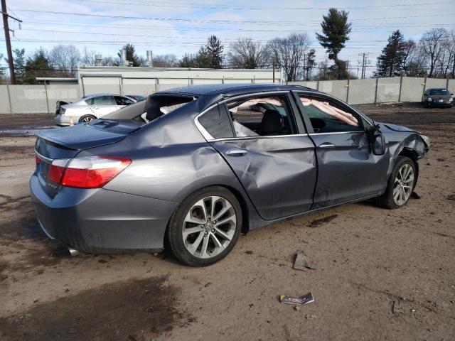 1HGCR2F5XFA039247 - 2015 HONDA ACCORD SPORT GRAY photo 3