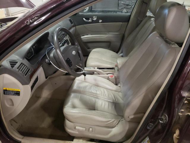 5NPEU46F06H022752 - 2006 HYUNDAI SONATA GLS MAROON photo 7