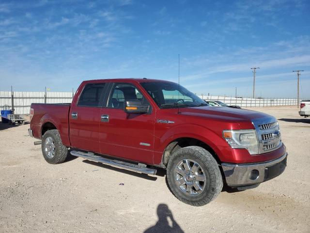 1FTFW1CT2EKF87625 - 2014 FORD F150 SUPERCREW RED photo 4