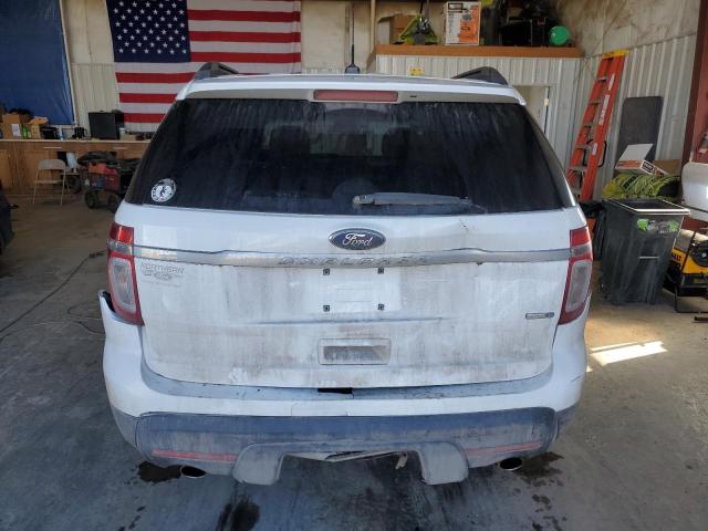 1FM5K8B8XDGB58954 - 2013 FORD EXPLORER WHITE photo 6