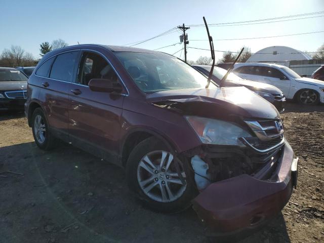 5J6RE4H71BL054081 - 2011 HONDA CR-V EXL BURGUNDY photo 4