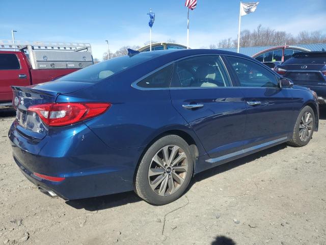 5NPE34AFXFH255323 - 2015 HYUNDAI SONATA SPORT BLUE photo 3