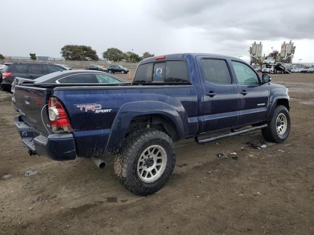 3TMMU4FN7DM057637 - 2013 TOYOTA TACOMA DOUBLE CAB LONG BED BLUE photo 3