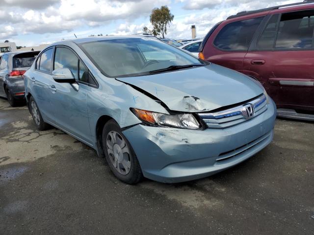 JHMFB4F36CS003683 - 2012 HONDA CIVIC HYBRID L BLUE photo 4