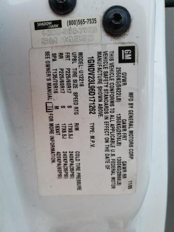 1GNDV23L96D171262 - 2006 CHEVROLET UPLANDER LS 白色 照片 12