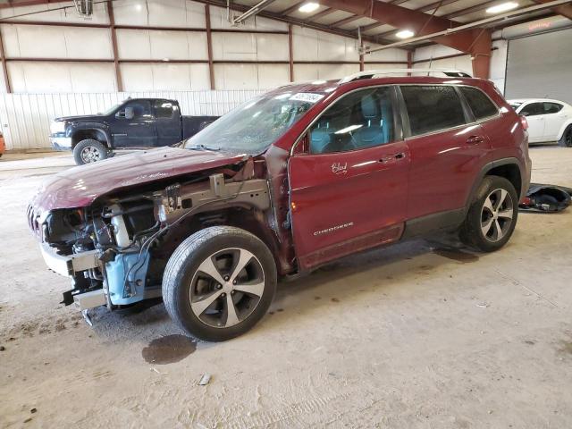 1C4PJLDB1KD347809 - 2019 JEEP CHEROKEE LIMITED BURGUNDY photo 1